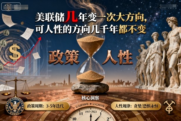付费文章:美联储几年变一次大方向,可人性的方向几千年都不变-猴哥VIP资源站