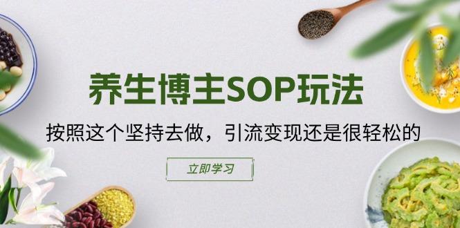 养生博主SOP玩法，按照这个坚持去做，引流变现还是很轻松的-猴哥VIP资源站