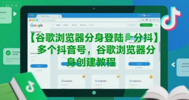 谷歌浏览器分身登陆多个抖音号，谷歌浏览器分身创建教程-猴哥VIP资源站